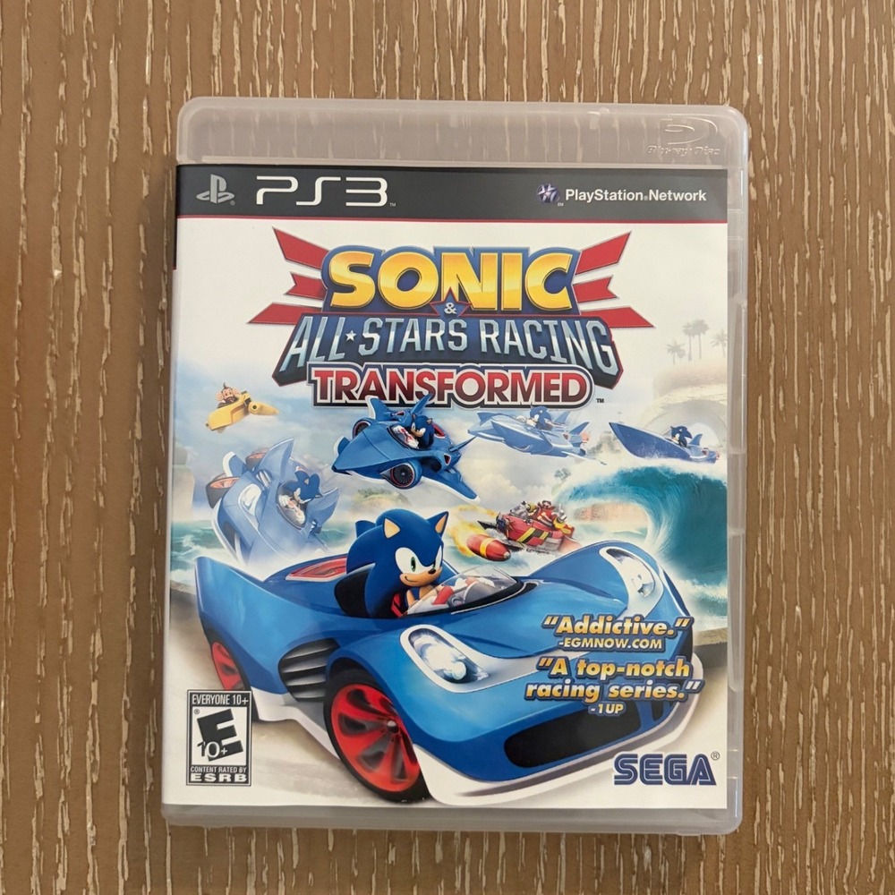 Sonic & All-Stars Racing Transformed  PS3 PlayStation 3 Sega Game 2012 Complete